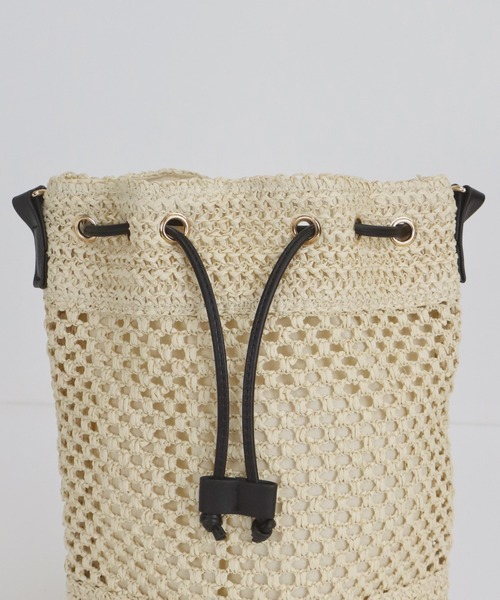 BLUEEAST（ブルーイースト）の「クロシェ2WAYかごバッグ（ショルダーバッグ・レディース・ブラウン/ベージュ・FREE）」の15枚目の写真