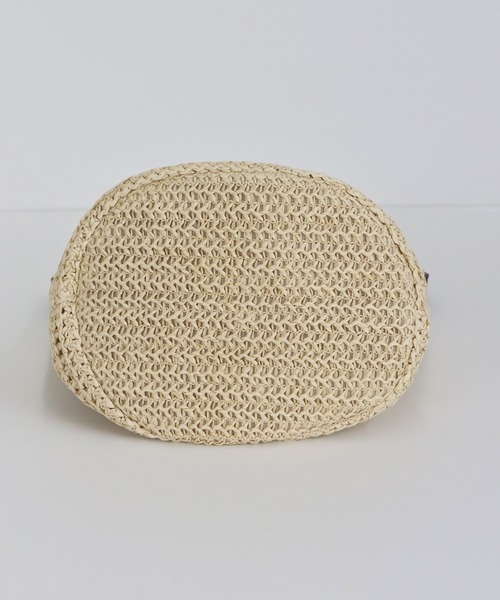 BLUEEAST（ブルーイースト）の「クロシェ2WAYかごバッグ（ショルダーバッグ・レディース・ブラウン/ベージュ・FREE）」の17枚目の写真