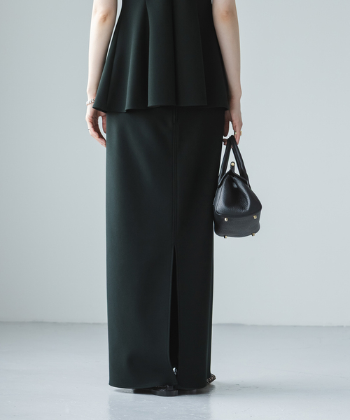 【洗える】コンフォートジャージーライクタイトスカート　36 追加》【洗える】コンフォートジャージーライクタイトスカート 5