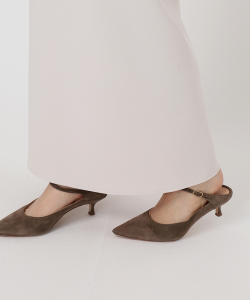 Noble(ノーブル)の「《追加》【洗える】コンフォートジャージーライクタイトスカート 5(スカート・レディース・ホワイト系その他/グリーン/ブラック・34/36/38/40)」の12枚目の写真