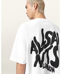 ALLSAINTS（オールセインツ）の「ORLANDO LOGO PRINT OVERSIZED T-SHIRT | ORLANDO ロゴ プリント オーバーサイズ Tシャツ（Tシャツ/カットソー）」