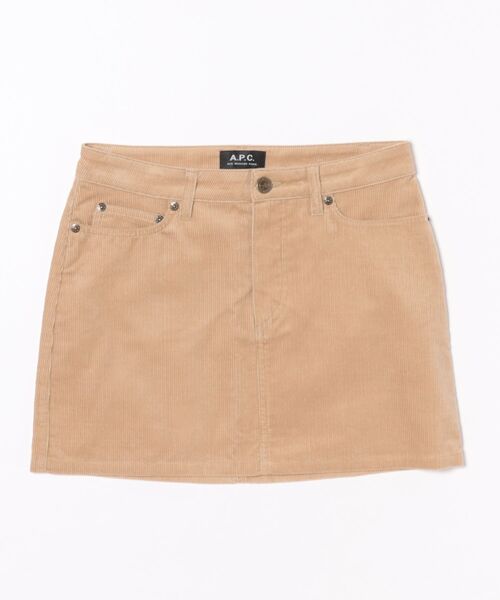 【関税込み】A.P.C. ベージュ Mini-Jupe ミニスカート A.P.C.のベージュ Mini-Jupe ミニスカートがセール中