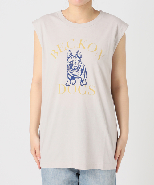 Spick & Span(スピックアンドスパン)の「アニマルロゴスリーブレスT(Tシャツ/カットソー・レディース・ホワイト/ピンク系その他/チャコールグレー/ベージュ/ライトグレー・FREE)」の14枚目の写真