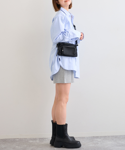 U by SPICK&SPAN（ユーバイスピックアンドスパン）の「LE VERNIS/ル・ベルニ Combi multi pouch（ショルダーバッグ・レディース・ブラウン/ブラック・FREE）」の8枚目の写真