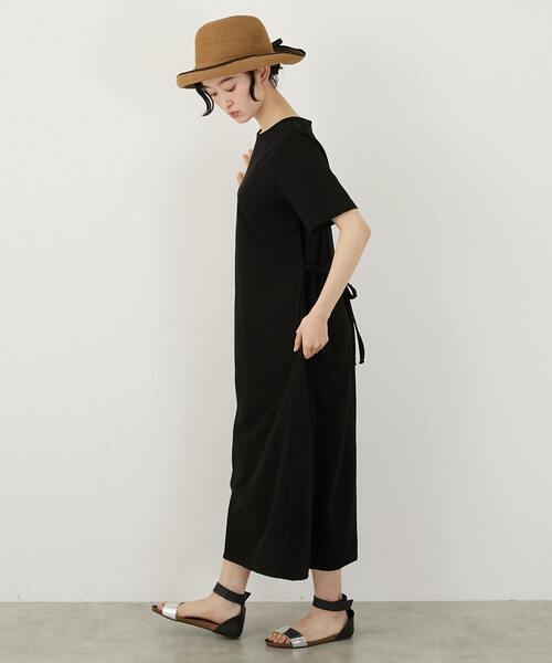 MELROSE claire(メルローズ クレール)の「【サッカーヨーク切替ベルテッドカットワンピース】(ワンピース・レディース・ブラック/ブルー・FREE)」の16枚目の写真