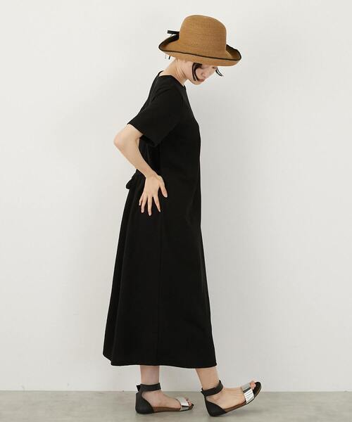 MELROSE claire(メルローズ クレール)の「【サッカーヨーク切替ベルテッドカットワンピース】(ワンピース・レディース・ブラック/ブルー・FREE)」の18枚目の写真