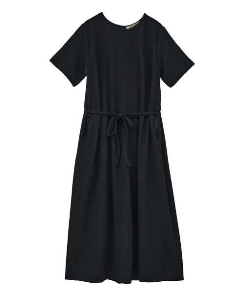 MELROSE claire(メルローズ クレール)の「【サッカーヨーク切替ベルテッドカットワンピース】(ワンピース・レディース・ブラック/ブルー・FREE)」の21枚目の写真