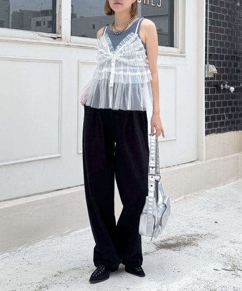 セール】チュールフリルビスチェ（キャミソール）｜PAGEBOY