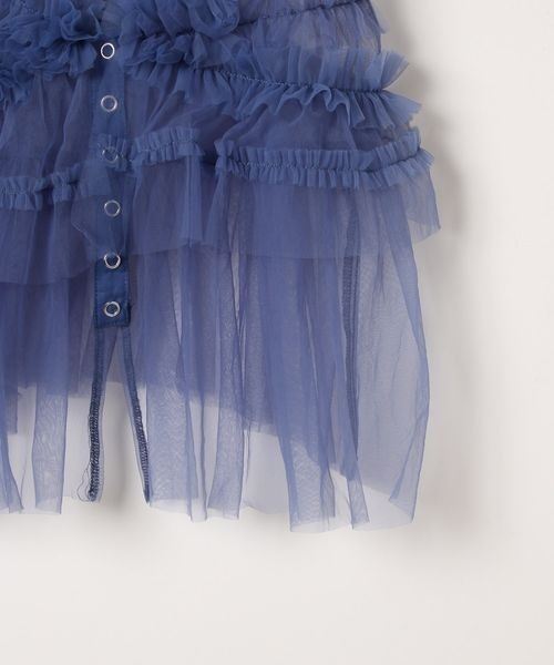 PAGEBOY（ページボーイ）の「チュールフリルビスチェ（キャミソール・レディース・オフホワイト/ブラック/サックスブルー・FREE）」の16枚目の写真