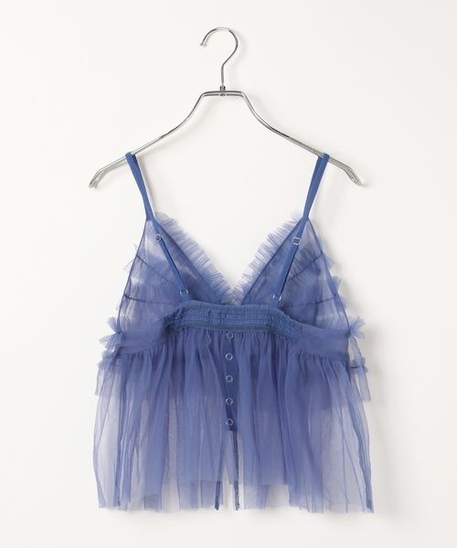 PAGEBOY（ページボーイ）の「チュールフリルビスチェ（キャミソール・レディース・オフホワイト/ブラック/サックスブルー・FREE）」の17枚目の写真