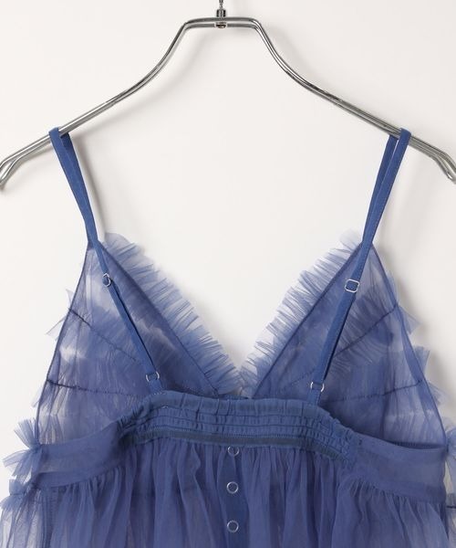 PAGEBOY（ページボーイ）の「チュールフリルビスチェ（キャミソール・レディース・オフホワイト/ブラック/サックスブルー・FREE）」の18枚目の写真