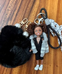 ipugo（イプゴ）の「ipugo グレーニットカジュアルバービーキーリング（キーホルダー）」