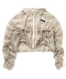 チェックシアーシャツ