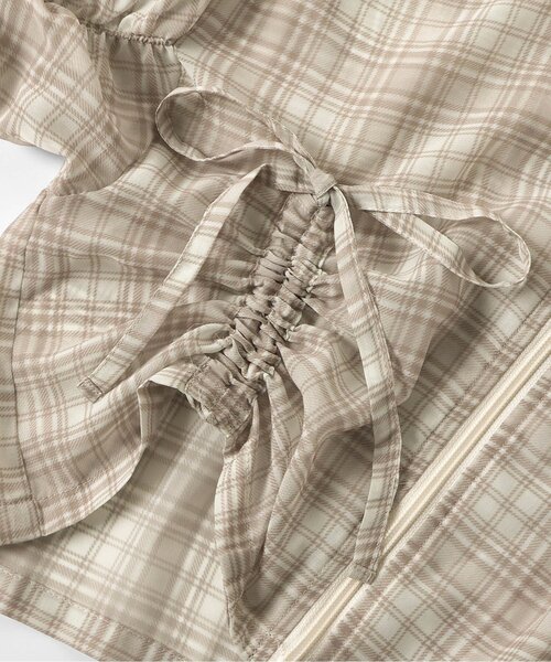 algy(アルジー)の「チェックシアーシャツ(シャツ/ブラウス・キッズ・ベージュ/ブラック・SMALL/MEDIUM/X-SMALL/XX-SMALL)」の11枚目の写真