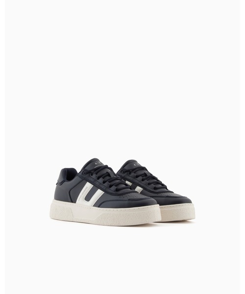 ARMANI EXCHANGE(アルマーニエクスチェンジ)の「【A|X アルマーニ エクスチェンジ】サイドデザイン レースアップスニーカー(スニーカー・メンズ・ネイビー・5.5/6/6.5/7/7.5/8/8.5/9/9.5)」の2枚目の写真