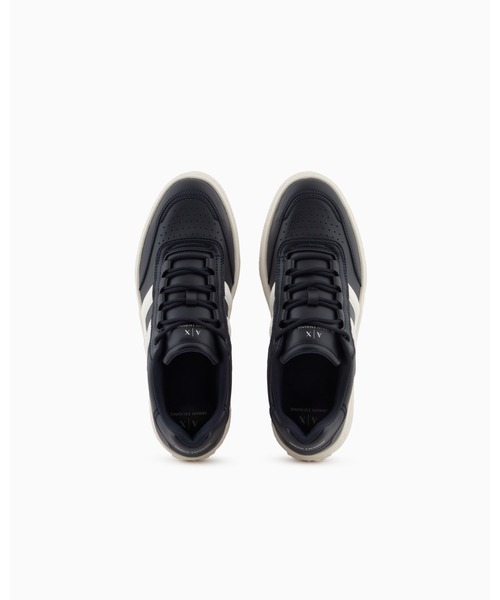 ARMANI EXCHANGE(アルマーニエクスチェンジ)の「【A|X アルマーニ エクスチェンジ】サイドデザイン レースアップスニーカー(スニーカー・メンズ・ネイビー・5.5/6/6.5/7/7.5/8/8.5/9/9.5)」の3枚目の写真