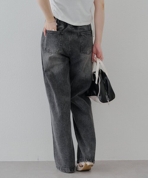 Another Branch olive des olive（アナザーブランチオリーブデオリーブ）の「【2サイズ展開】ストーン付きバギーデニムパンツ（デニムパンツ・レディース・ブラック/その他・SMALL/MEDIUM）」の16枚目の写真