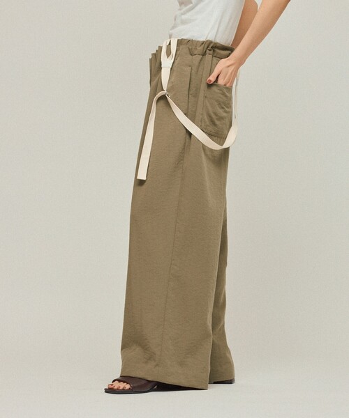 Firsthand(ファーストハンド)の「Firsthand/ファーストハンド 2WAYサスペンダーパンツ / ワイドイージーパンツ(その他パンツ・レディース・ベージュ/ブラック・FREE)」の8枚目の写真