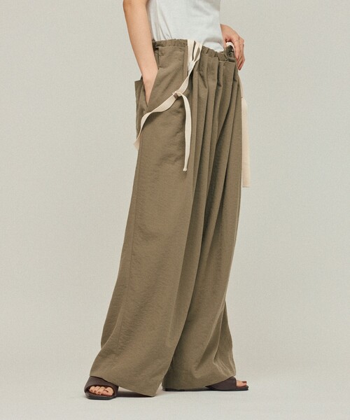 Firsthand(ファーストハンド)の「Firsthand/ファーストハンド 2WAYサスペンダーパンツ / ワイドイージーパンツ(その他パンツ・レディース・ベージュ/ブラック・FREE)」の14枚目の写真