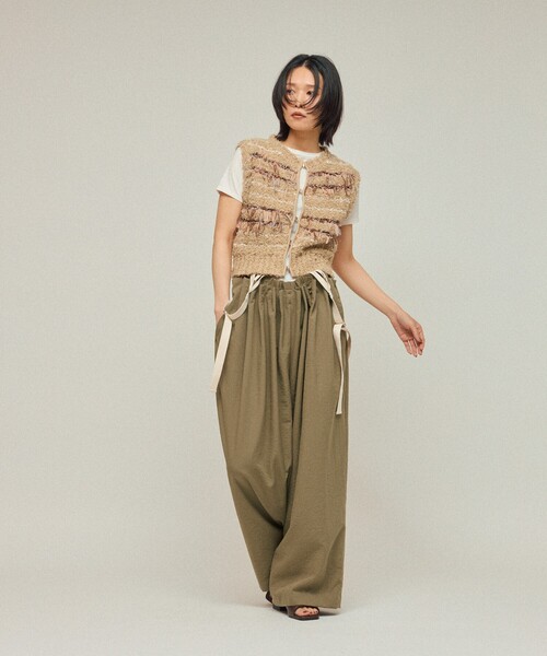 Firsthand(ファーストハンド)の「Firsthand/ファーストハンド 2WAYサスペンダーパンツ / ワイドイージーパンツ(その他パンツ・レディース・ベージュ/ブラック・FREE)」の20枚目の写真