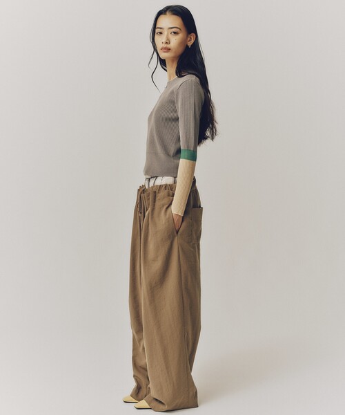 Firsthand(ファーストハンド)の「Firsthand/ファーストハンド 2WAYサスペンダーパンツ / ワイドイージーパンツ(その他パンツ・レディース・ベージュ/ブラック・FREE)」の21枚目の写真