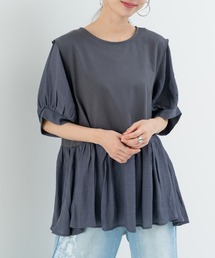 refinedworks | 【refinedworks】トレンドデザイン！異素材切替プルオーバー(Tシャツ/カットソー)