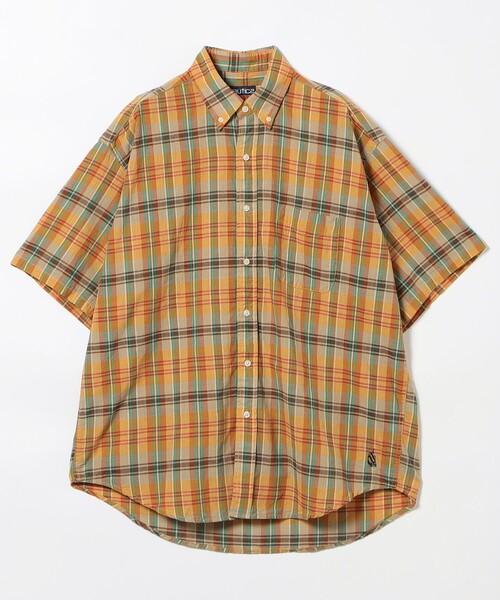 NAUTICA(ノーティカ)の「NAUTICA/ノーティカ インドマドラスチェック ショートスリーブ ボタンダウンシャツ(シャツ/ブラウス・メンズ・ブラック/レッド/イエロー・MEDIUM/LARGE)」の21枚目の写真