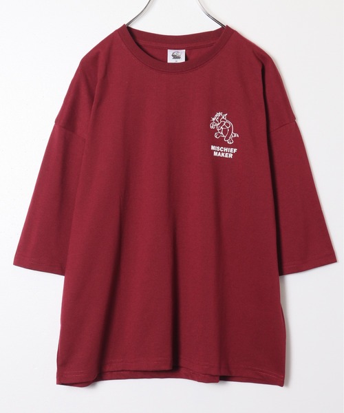 Tom&Jerry(トムアンドジェリー)の「【TOM & JERRY/トムとジェリー】プリントWIDEシルエット7分袖Tシャツ(Tシャツ/カットソー・レディース・ネイビー/クリーム/オフホワイト/ワイン・LARGE/MEDIUM)」の13枚目の写真
