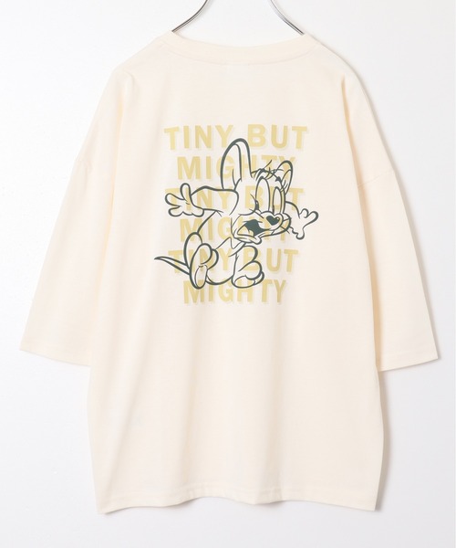 Tom&Jerry(トムアンドジェリー)の「【TOM & JERRY/トムとジェリー】プリントWIDEシルエット7分袖Tシャツ(Tシャツ/カットソー・レディース・ネイビー/クリーム/オフホワイト/ワイン・LARGE/MEDIUM)」の10枚目の写真
