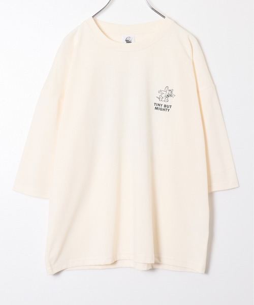 Tom&Jerry(トムアンドジェリー)の「【TOM & JERRY/トムとジェリー】プリントWIDEシルエット7分袖Tシャツ(Tシャツ/カットソー・レディース・ネイビー/クリーム/オフホワイト/ワイン・LARGE/MEDIUM)」の9枚目の写真