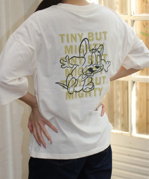 Tom&Jerry(トムアンドジェリー)の「【TOM & JERRY/トムとジェリー】プリントWIDEシルエット7分袖Tシャツ(Tシャツ/カットソー・レディース・ネイビー/クリーム/オフホワイト/ワイン・LARGE/MEDIUM)」の21枚目の写真