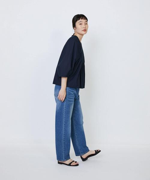 LOISIR（ロワズィール）の「インドコットンポプリンハンドスモッキングブラウス（シャツ/ブラウス・レディース・モカ/ブラック・FREE）」の9枚目の写真