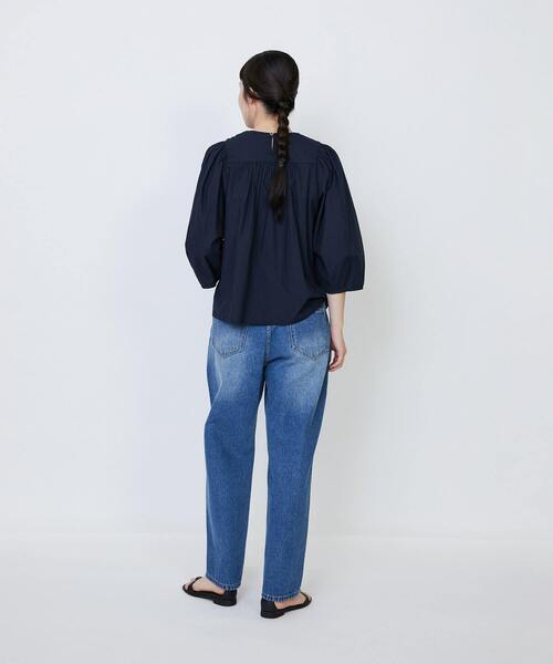 LOISIR（ロワズィール）の「インドコットンポプリンハンドスモッキングブラウス（シャツ/ブラウス・レディース・モカ/ブラック・FREE）」の10枚目の写真