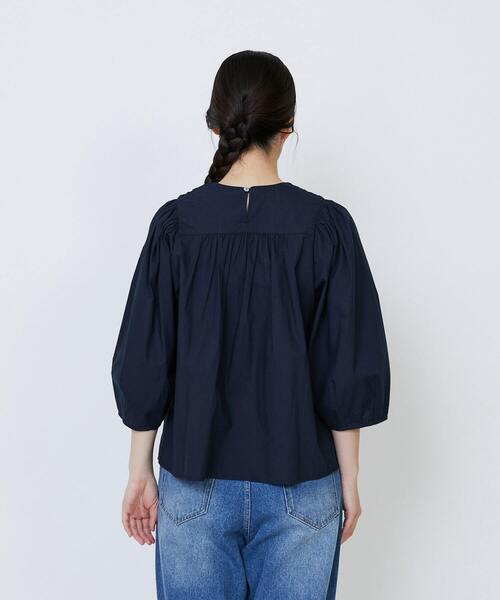 LOISIR（ロワズィール）の「インドコットンポプリンハンドスモッキングブラウス（シャツ/ブラウス・レディース・モカ/ブラック・FREE）」の13枚目の写真