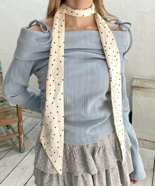 WEGO（ウィゴー）の「WEGO/パターン細スカーフ（バンダナ/スカーフ・レディース・その他3/その他2/その他1・FREE）」の2枚目の写真