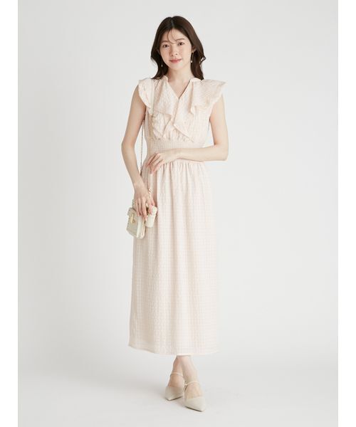 CELFORD（セルフォード）の「フリルシャーリングタイトワンピース（ワンピース・レディース・ブラック/コーラルピンク/キャメル・38/36）」の11枚目の写真