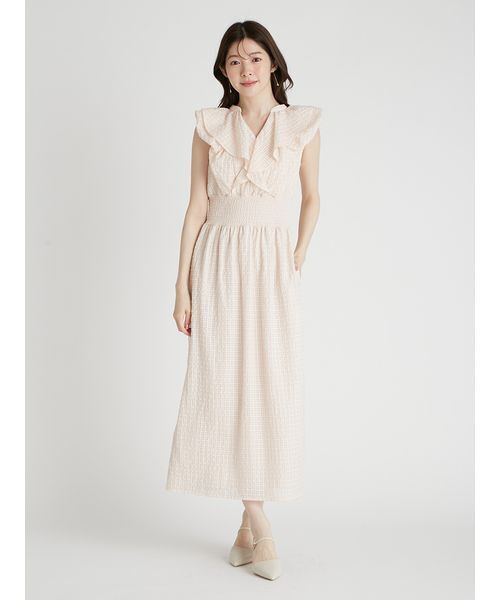 CELFORD（セルフォード）の「フリルシャーリングタイトワンピース（ワンピース・レディース・ブラック/コーラルピンク/キャメル・38/36）」の12枚目の写真