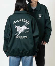 GERRY（ジェリー）の「【ag】〔GERRY/ジェリー〕TCツイル バック刺繍 ジップアップジャケット/ベトジャン（ブルゾン）」