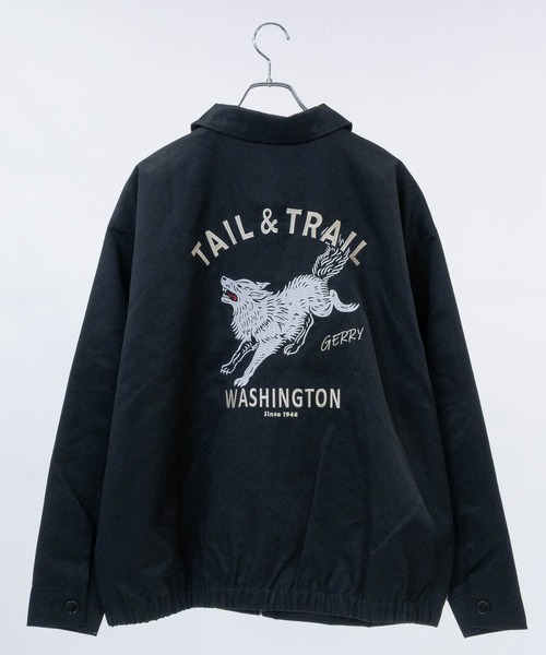 GERRY（ジェリー）の「【ag】〔GERRY/ジェリー〕TCツイル バック刺繍 ジップアップジャケット/ベトジャン（ブルゾン・メンズ・ダークグリーン/サンドベージュ/ブラック・MEDIUM/LARGE）」の11枚目の写真