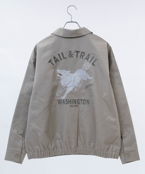 GERRY（ジェリー）の「【ag】〔GERRY/ジェリー〕TCツイル バック刺繍 ジップアップジャケット/ベトジャン（ブルゾン・メンズ・ダークグリーン/サンドベージュ/ブラック・MEDIUM/LARGE）」の22枚目の写真