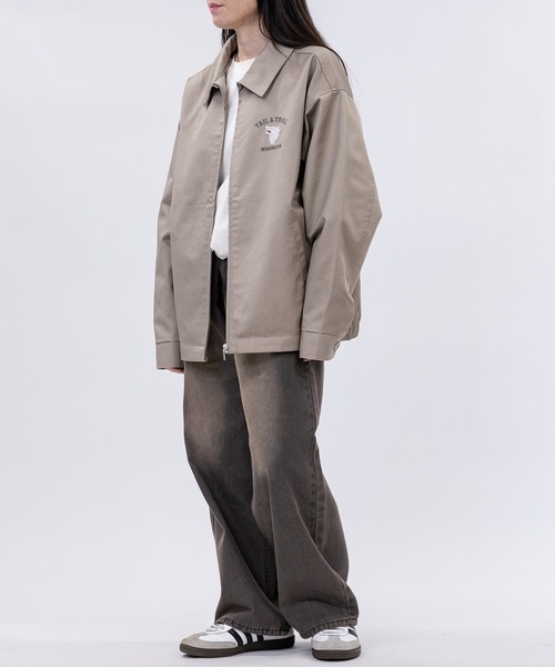 GERRY（ジェリー）の「【ag】〔GERRY/ジェリー〕TCツイル バック刺繍 ジップアップジャケット/ベトジャン（ブルゾン・メンズ・ダークグリーン/サンドベージュ/ブラック・MEDIUM/LARGE）」の9枚目の写真