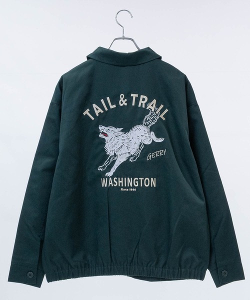 GERRY（ジェリー）の「【ag】〔GERRY/ジェリー〕TCツイル バック刺繍 ジップアップジャケット/ベトジャン（ブルゾン・メンズ・ダークグリーン/サンドベージュ/ブラック・MEDIUM/LARGE）」の21枚目の写真