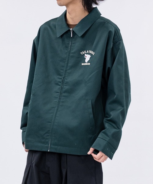 GERRY（ジェリー）の「【ag】〔GERRY/ジェリー〕TCツイル バック刺繍 ジップアップジャケット/ベトジャン（ブルゾン・メンズ・ダークグリーン/サンドベージュ/ブラック・MEDIUM/LARGE）」の17枚目の写真