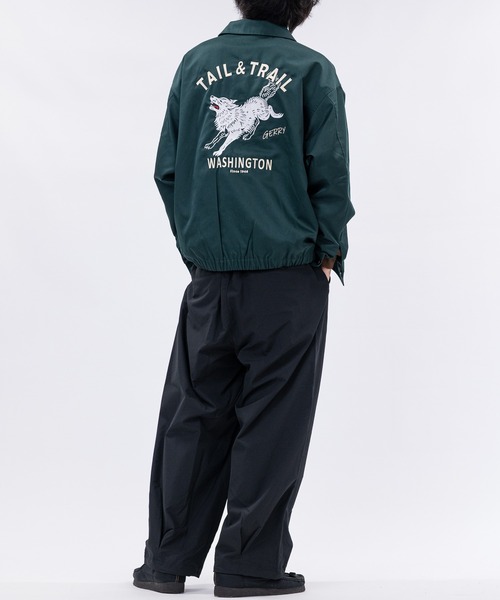 GERRY（ジェリー）の「【ag】〔GERRY/ジェリー〕TCツイル バック刺繍 ジップアップジャケット/ベトジャン（ブルゾン・メンズ・ダークグリーン/サンドベージュ/ブラック・MEDIUM/LARGE）」の15枚目の写真