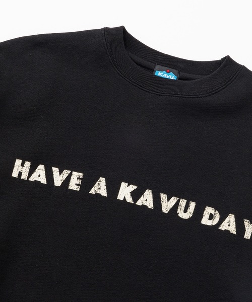 KAVU（カブー）の「KAVU/カブー Phrase Sweat  Have/フレーズスウェットハブ（スウェット・メンズ・ネイビー/ベージュ/アッシュグレー/ブラック・LARGE/MEDIUM）」の6枚目の写真