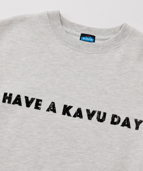 KAVU（カブー）の「KAVU/カブー Phrase Sweat  Have/フレーズスウェットハブ（スウェット・メンズ・ネイビー/ベージュ/アッシュグレー/ブラック・LARGE/MEDIUM）」の11枚目の写真