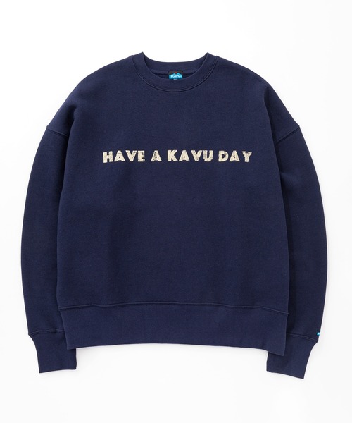 KAVU（カブー）の「KAVU/カブー Phrase Sweat  Have/フレーズスウェットハブ（スウェット・メンズ・ネイビー/ベージュ/アッシュグレー/ブラック・LARGE/MEDIUM）」の12枚目の写真