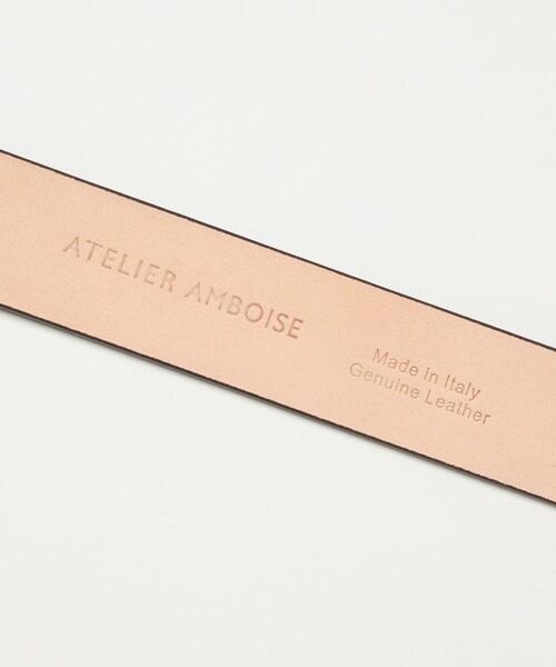 【CONTE別注】<ATELIER AMBOISE>ゴールド バックル ベルト 別注】＜ATELIER AMBOISE for conte＞ゴールドカラーバックル