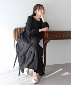 muller of yoshiokubo ワンピース/ドレス ブラック М ドラマ着用商品】【muller of yoshiokubo/ミュラーオブ