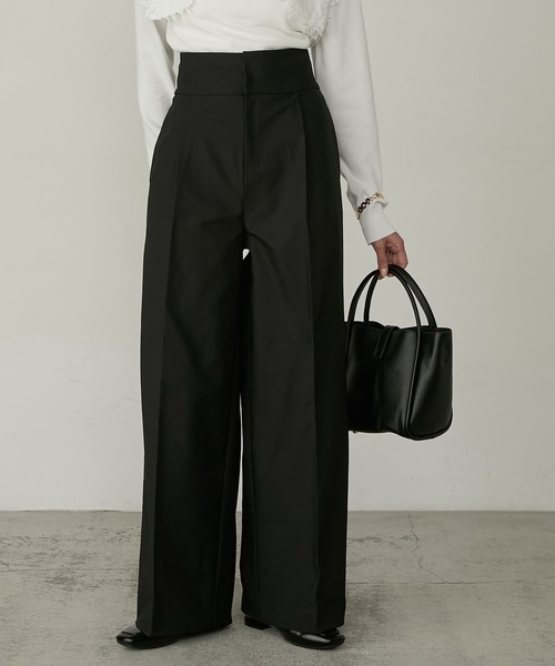Cherir Mignon(シェリルミニョン)の「【Cherir Mignon】- Silhouette Couture -バックレースアップリボンハイウエストチノパンツ/スラックス(チノパンツ・レディース・アイボリー/ブラック/ベージュ・S/M/L)」の19枚目の写真